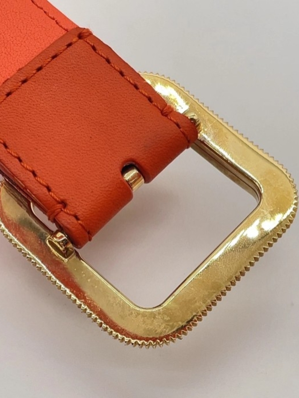 Authentic Louis Vuitton Ceinture Orange Damier Belt W/Box/Ribbon - Picture 9 of 15